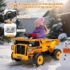 12V Kids Ride-On Dump Truck with Remote Control, Auto-Lifting Bed, Shovel, LED Lights, Electric Construction Vehicle Toy for Toddlers Ages 3-8 - 4 of 4