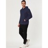 Lars Amadeus Men's Pullover Solid Long Sleeves Hooded Sweatshirts with Pocket - 4 of 4