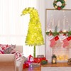 Tangkula Whimsical Christmas Tree Pre-Lit Artificial Holiday Tree w/ Bendable Top - 3 of 4