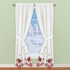 Collections Etc Embroidered Cardinal Pinecone Window Curtains - 3 of 4