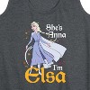 Women's - Frozen 2 - She's Anna, I'm Elsa Graphic Racerback Tank - 2 of 4