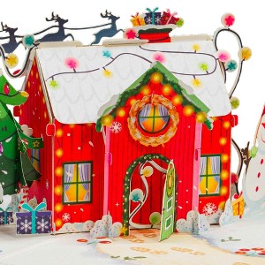 Frndly by Paper Love Cozy Christmas Home Pop Up Christmas Card - 1 of 4