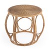 HomeRoots 24" Natural Rattan Round Drum End Table - 4 of 4