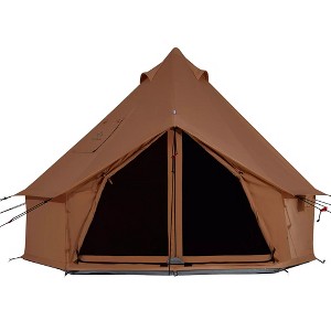 White Duck Regatta Water Repellent 4-Season Canvas Bell Tent/ Yurt with Stove Jack and Groundsheet, for Camping and Glamping - 1 of 4