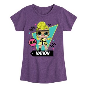 Girls' - LOL Surprise! - Cotton Candy Fitted Short Sleeve Graphic T-Shirt - 1 of 4