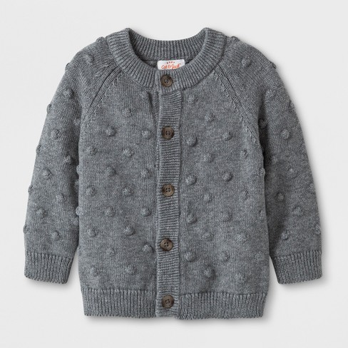 dark grey cardigan baby boy dress