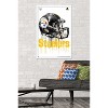 Trends International NFL Pittsburgh Steelers - Drip Helmet 20 Framed Wall Poster Prints - 2 of 4
