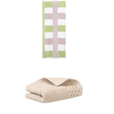REGALWOVEN Soft Cotton Bathroom Hand Towel Set for Home Decor 14" x 30"/13" x 29" 2 Pcs