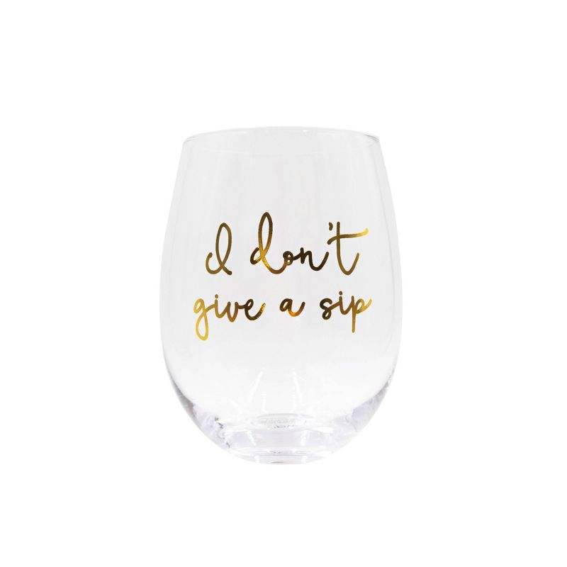 26oz Giant Wine Glass Gold, 1 of 5