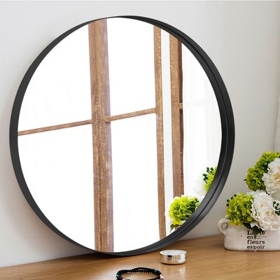 Neutypechic Round Metal Framed Wall Mirror Bathroom Vanity Mirror : Target