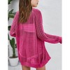 Girls Summer Caridigan Lightweight Open Front Cardigan Gilrs Crochet Sweater Cardigan Girls 2025 Beach Cover Ups - 4 of 4