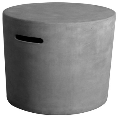Outdoor Propane Tank Cover Hideaway Firepit Accessories Side Table - Gray - Elementi