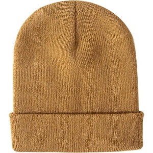 MSDC 1&2 Pack Beanie for Men Women Slouchy Beanie Hats Winter Knit Caps Soft Ski Hat Unisex - 1 of 4