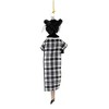 Italian Ornaments 7.0 Inch Ramona In Houndstooth  Plaid Ornament Italian Diva Couture Tree Ornaments - 2 of 3