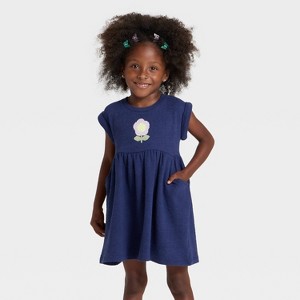 Toddler Girls' Short Sleeve Knit Dress - Cat & Jack™ - 1 of 4