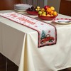 Unique Bargains Christmas Table Runner Polyester Red White 71x14 Inch 1 Pc - 2 of 4