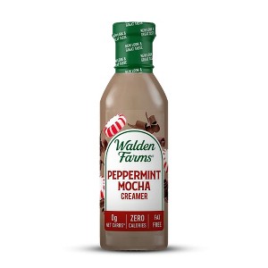 Walden Farms Peppermint Mocha Coffee Creamer, 12 oz Bottle - 1 of 4