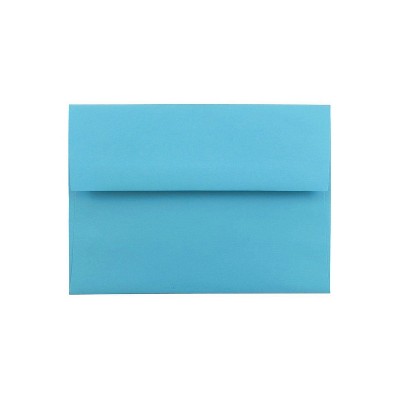 JAM Paper A6 Colored Invitation Envelopes 4.75 x 6.5 Blue Recycled Bulk 250/Box (94523H)