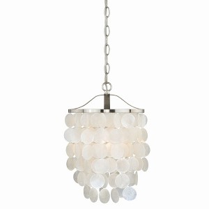 Vaxcel Elsa 1 - Light Pendant in  Satin Nickel - 1 of 4