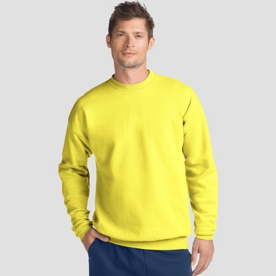 yellow crew neck sweater
