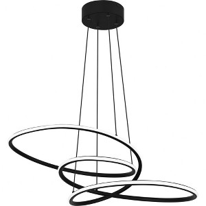 Quoizel Lighting Ovard 1 - Light Pendant in  Matte Black - 1 of 4