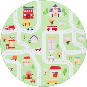 Santa Monica Kids SMK100 Power Loomed Machine Washable Skid-Resistant Indoor Rugs - Safavieh Kids - 1 of 4
