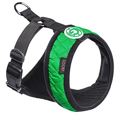 Gooby Fashion Vest Harness for Broad Chested Dogs, Green, XLarge