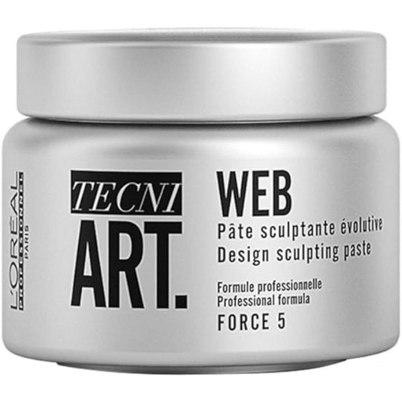 L'Oreal TECNI ART WEB Design Sculpting Paste, Force 5 (5.1 oz) Hair Cream Gel, Professional Loreal Formula, 3 of 5