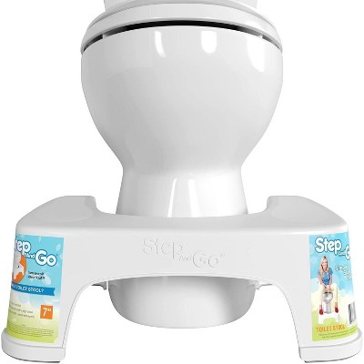 Step and Go Toilet Stool 7" - Bathroom Stool