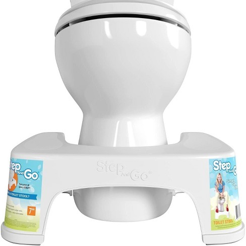 Step And Go Toilet Stool 7" - Bathroom Stool : Target