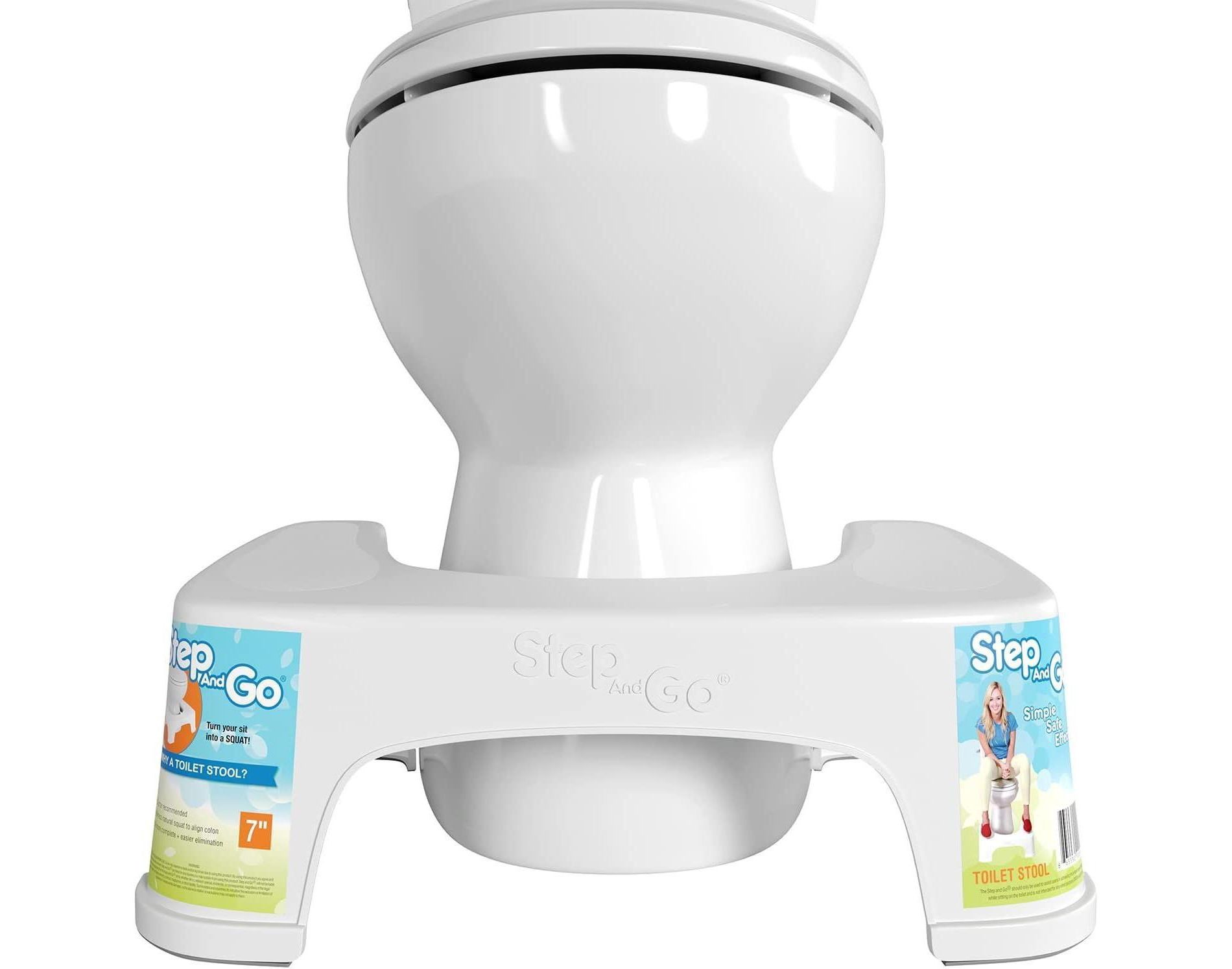 Step and Go Toilet Stool 7" - Bathroom Stool