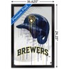 Trends International MLB Milwaukee Brewers - Drip Helmet 22 Framed Wall Poster Prints - 3 of 4