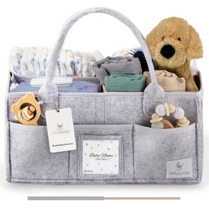 Babylicious Baby Felt Diaper Caddy Organizer - 1 of 4