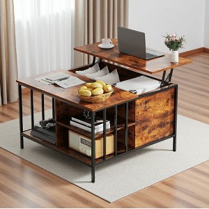 31.5" Melamine Lift-Top Coffee Table - 1 of 4