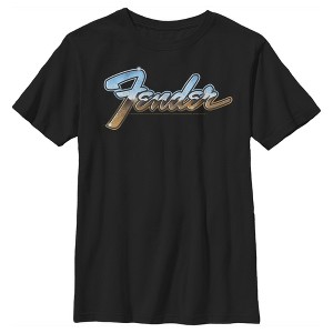 Boy's Fender Chrome Logo T-Shirt - 1 of 4