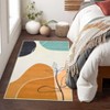 COZONY Modern Abstract Washable Area Rug with Non-Slip Backing, Stain Resistant Contemporary Carpet for Dining Room and Bedroom - 4 of 4