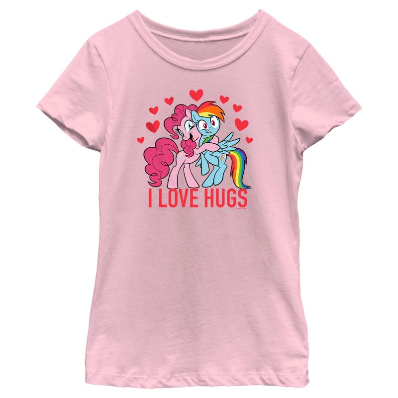 Girl's My Little Pony: Friendship is Magic I Love Hugs T-Shirt, 1 of 4