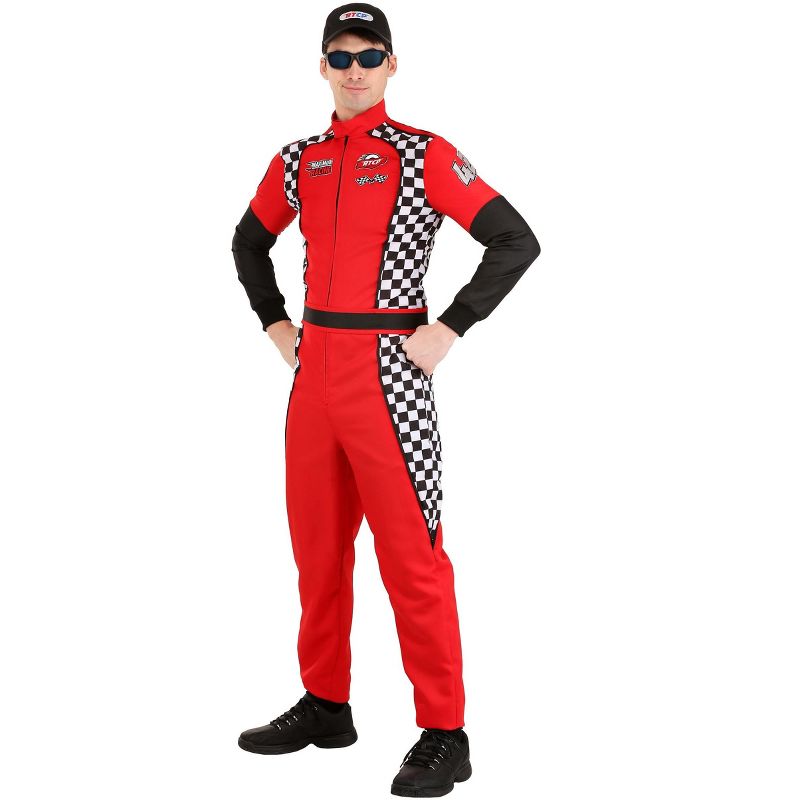 HalloweenCostumes.com Swift Race Car Driver Men's Costume, 2 of 8