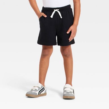 Toddler Boys' Pull-On Knit Shorts - Cat & Jack™ Black 12M
