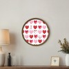 Creative Products I Heart You Watercolor 20 x 20 Round Brown Framed Print - 4 of 4