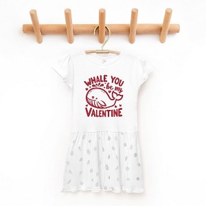 The Juniper Shop Valentines Whale Toddler Graphic Dress - 1 of 3