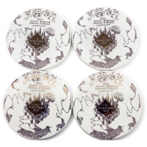 Seven20 Harry Potter Marauder's Map Round Drink Coasters | Set of 4 - 1 of 4