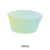Unique Bargains Disposable Baking Cups Greaseproof Paper 1.97"x1.18" 100 Pcs - 4 of 4