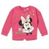 Disney Minnie Mouse Girls Fleece Sweatshirt and Pants Outfit Set Toddler - 3 of 4