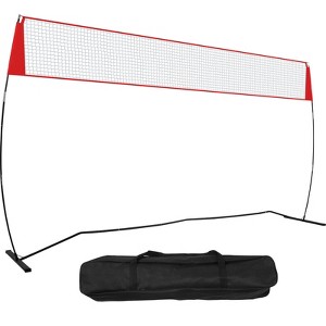 VEVOR Freestanding Volleyball Training Net for Indoor or Outdoor Use, Adjustable Height Portable Net System with Carrying Bag - 1 of 4