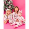 RuffleButts SoftSnooze Big Girls Ruffle Long Sleeve Pajama Set - 3 of 4