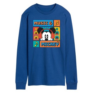 Men's - Disney - Music And Mickey Long Sleeve Graphic T-Shirt - 1 of 4