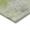 Artichoke Green And Lime Green Abstract Washable Indoor Outdoor Area Rug - 4 of 4