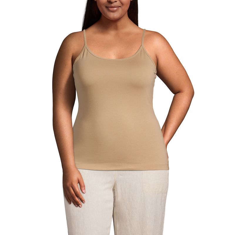 Lands' End Women's Supima Cotton Camisole, 1 of 3