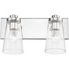 Livex Lighting Cityview 2 - Light Vanity in  Polished Chrome - 3 of 4
